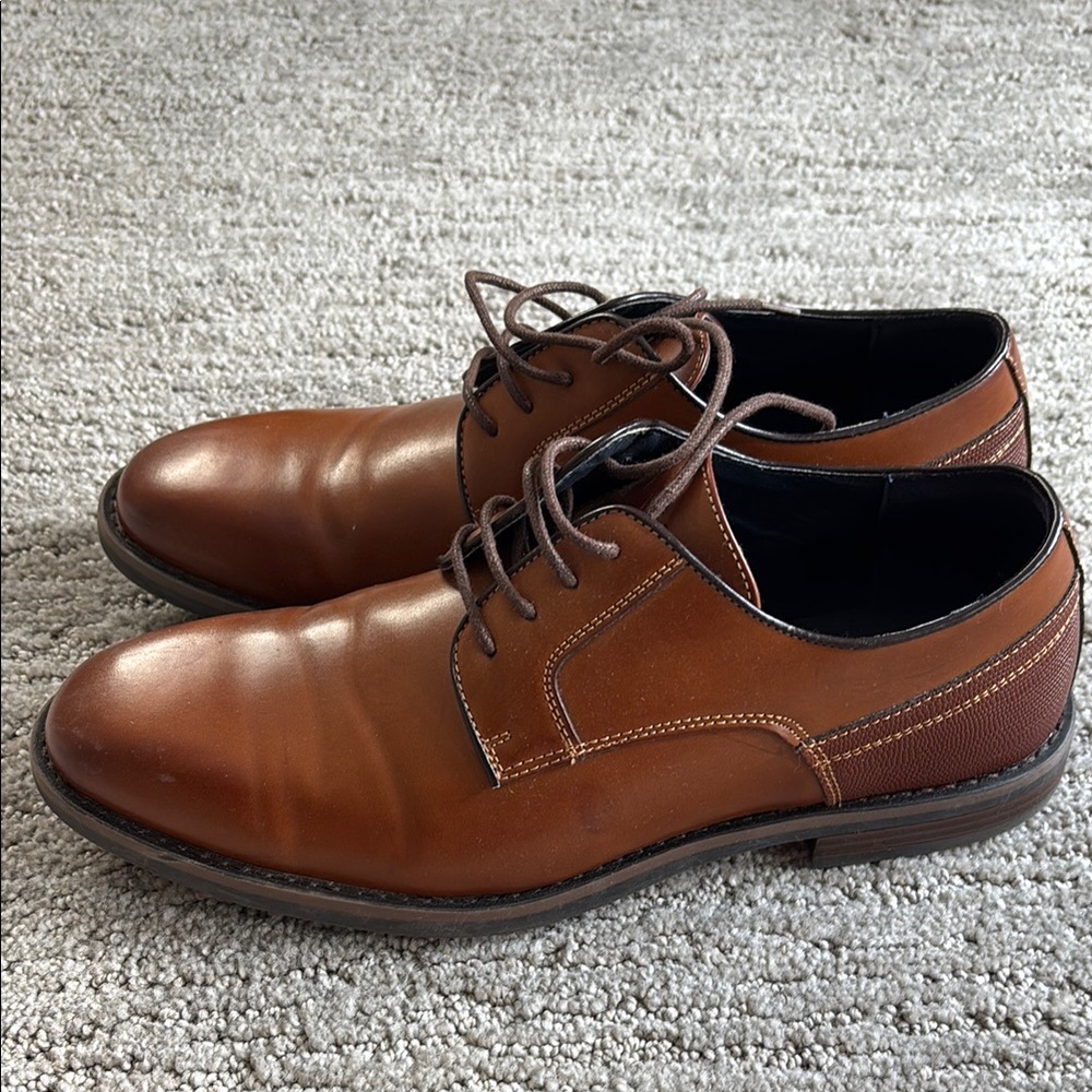 Men's Brown Leather Dress Shoes